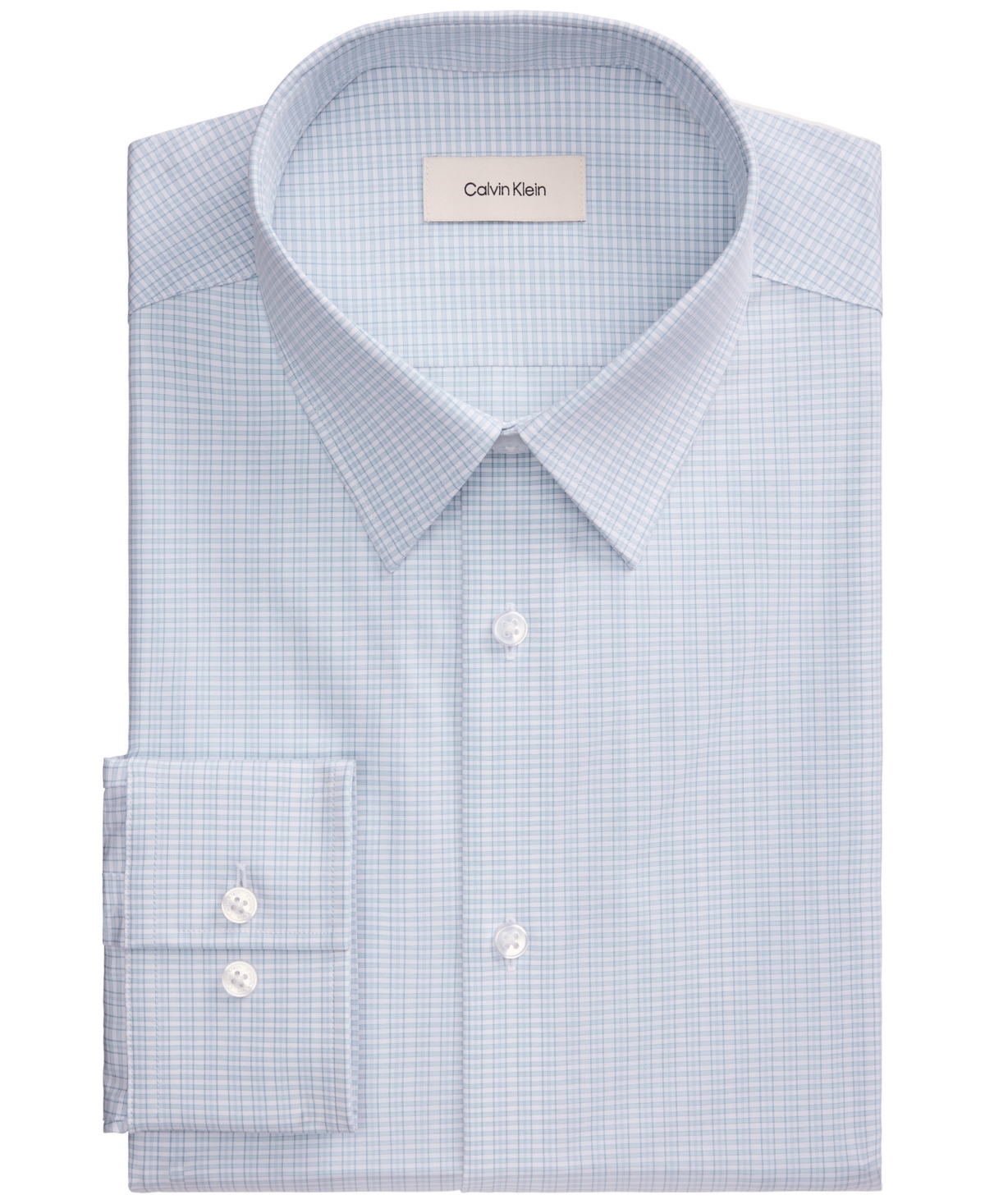 Calvin Klein Men's Multi Stretch Spread Collar Dress Shirt