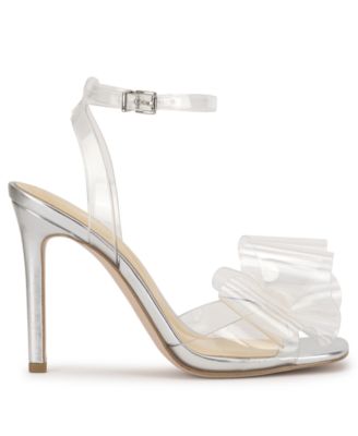 Women's Olivine Vinyl Bow Stiletto Dress Sandals