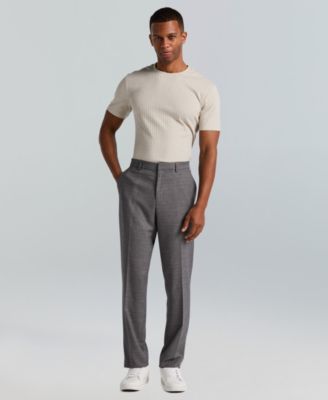 Men's Slim-Fit Gripper Waist Dress Pants