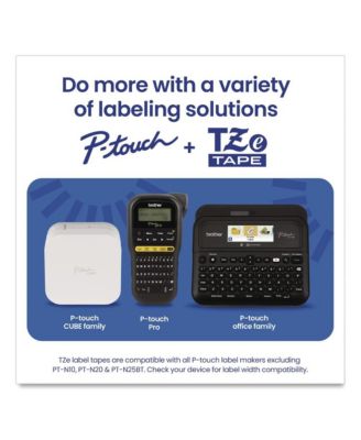 TZES241G 0.7 in. x 26.2 ft. TZe Extra-Strength Adhesive Laminated Labeling Tape