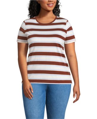 Plus Size Relaxed Supima Cotton Crew Neck T-Shirt