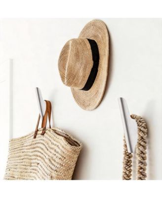 Wooden Wall Hooks: 4 Pack, Sturdy, Multipurpose, Scandinavian Design