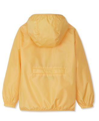 Girls Waterproof Hooded Packable Rain Jacket