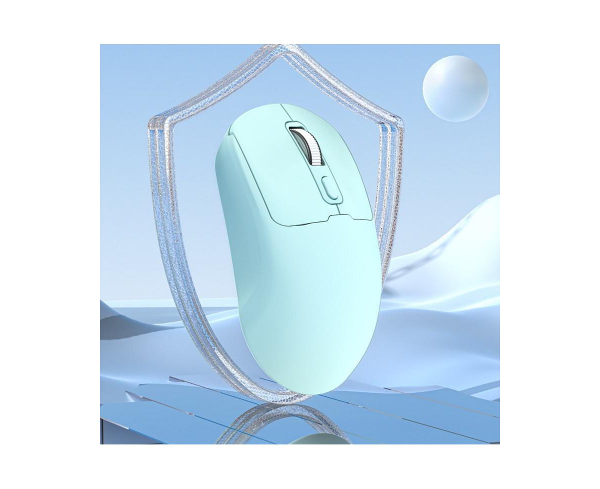 Risokeys Rechargeable Dual-Mode Wireless Mouse, Minimalist Design, Easy to Use, Universal for Laptops, Ideal for Office.