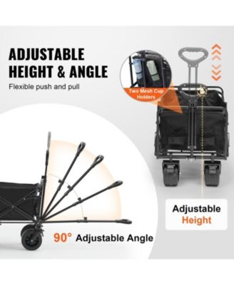All-Terrain Folding Wagon with 5-inch Wheels & Compact Storage