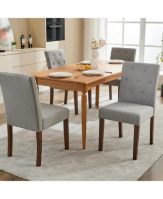 gaomon Upholstered Dining Chairs Set of 2, Tufted Parsons Kitchen Chair with Wood Legs