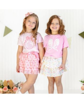 Little and Big Girls Shaker Easter Bunny Ear Bow Headband