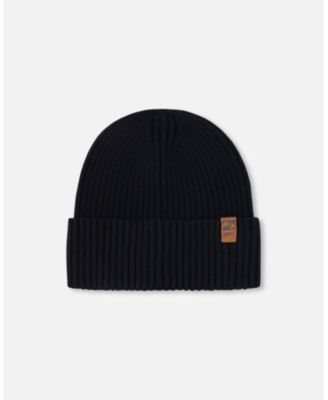 Kids Unisex Knit Hat Black - Toddler|Child