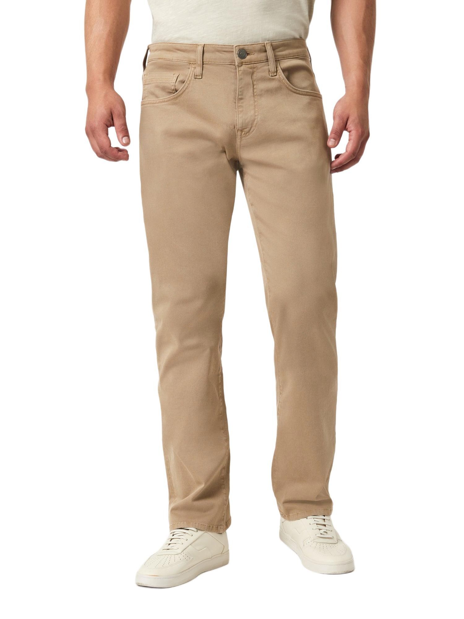 Men's Zach Straight Leg In Khaki Casual Twill Pant