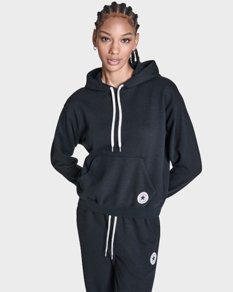 Женское худи Converse Chuck Patch, цвет: Чёрный