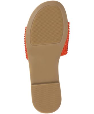 Women's Maria Slip On Metallic Beaded Slide Sandals