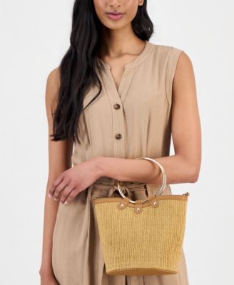 Straw Bucket Bag