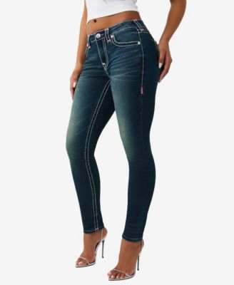 Women's Jennie Mid Rise Skinny Super T Flap Jeans