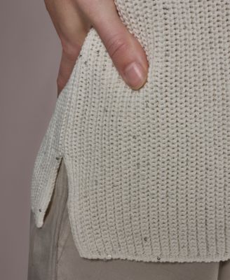 Women's Short-Sleeve Oversized Sweater