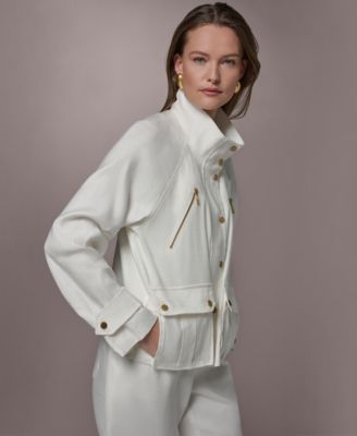 Women's Zipper Patch Pocket Jacket