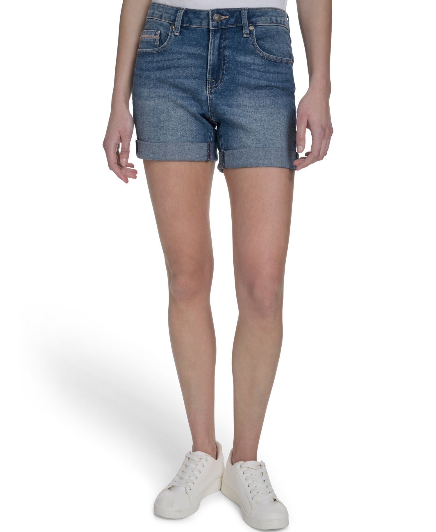 Women's Cuffed Denim Shorts