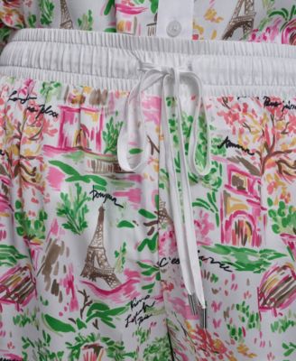 Plus Size Printed Soft Pants