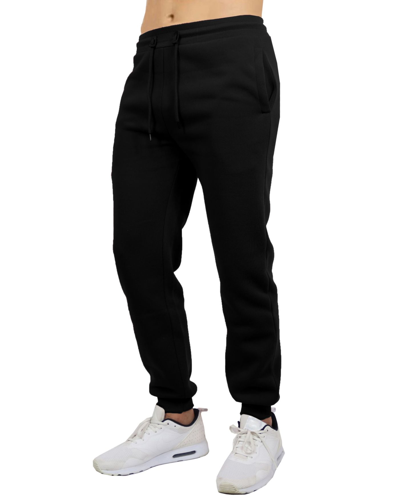 Мужские брюки Blue Ice Big & Tall Fleece Jogger Sweatpants, цвет: Чёрный — фото 1