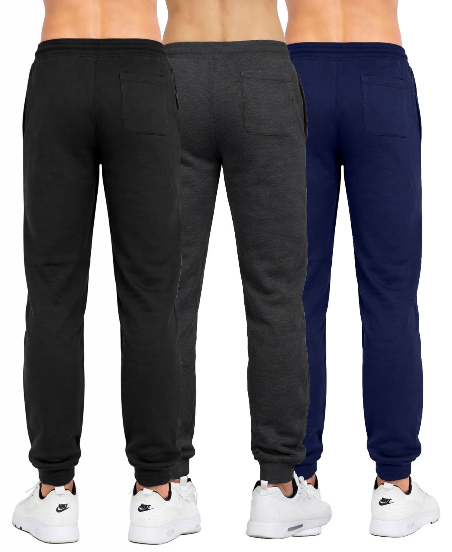 Men's Big & Tall Regular-Fit Jogger Sweatpants, 3-Pack