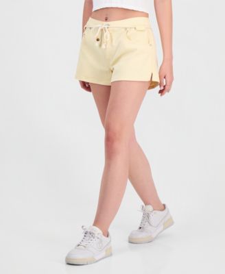 Juniors' Elastic-Back A-Line Shorts