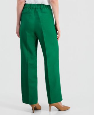 Women's Linen-Blend Pull-On Pants