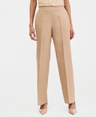 Women's Linen-Blend Pull-On Pants