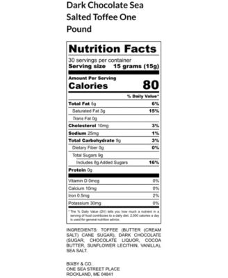 Dark Chocolate Sea Salted Toffee Gift Box, 1 lb