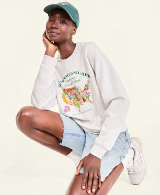 Flower Show Women's U.S. Flower Map Sweatshirt