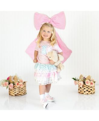 Little Girls Floral & Lace Tiered Tutu