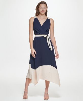 Women's Sleeveless Asymmetrical Midi Dress