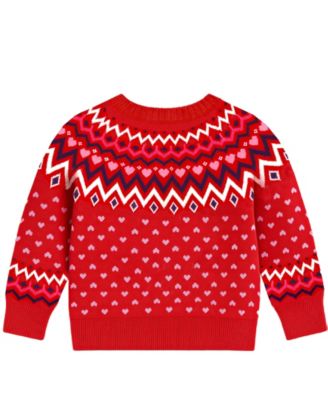 Girls' 2T-6X Hello Kitty Fair Isle Sweater