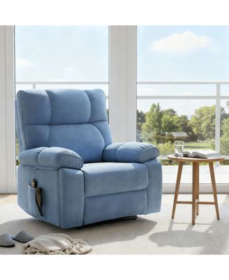 Heat Massage Dual Motor Infinite Position Up to 350 LBS Large Electric Power Lift Recliners with Hidden Cup Holders