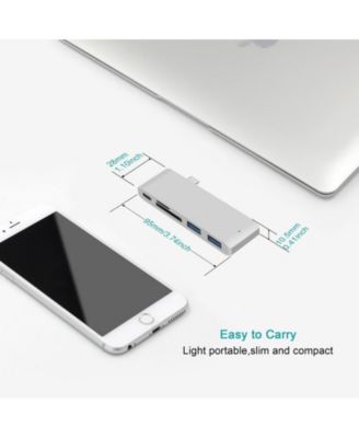 5-in-1 USB-C Hub, 10Gbps USB 3.1 Gen2 Transfer, Ideal for Home Office, Travel, Content Creation