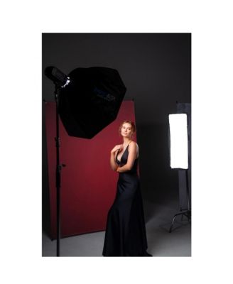 X-Drop Matte Vinyl Backdrop, Aged Red Wall, 5x7'