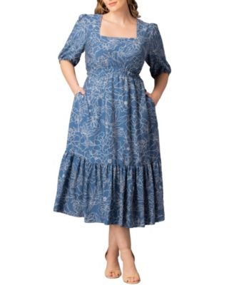 Women's Plus Size Bailey Square Neck Maxi Dress