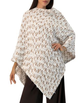 Women's Knitted Poncho Sweater