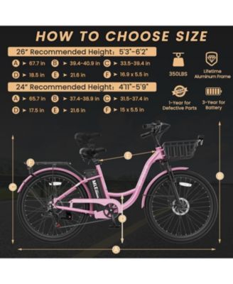 350W Electric Commuter Bike for Adults