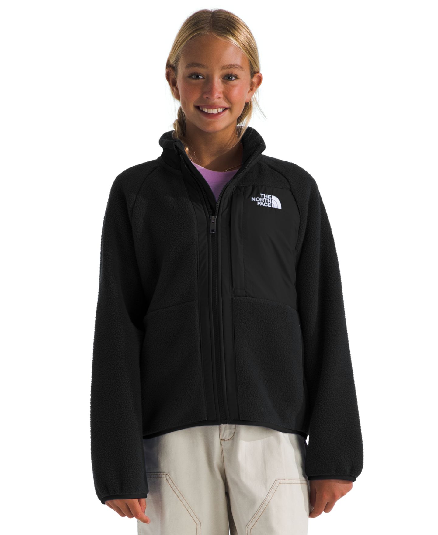 Куртка The North Face Yumiori Full-Zip Jacket для девочек, цвет: Чёрный — фото 1