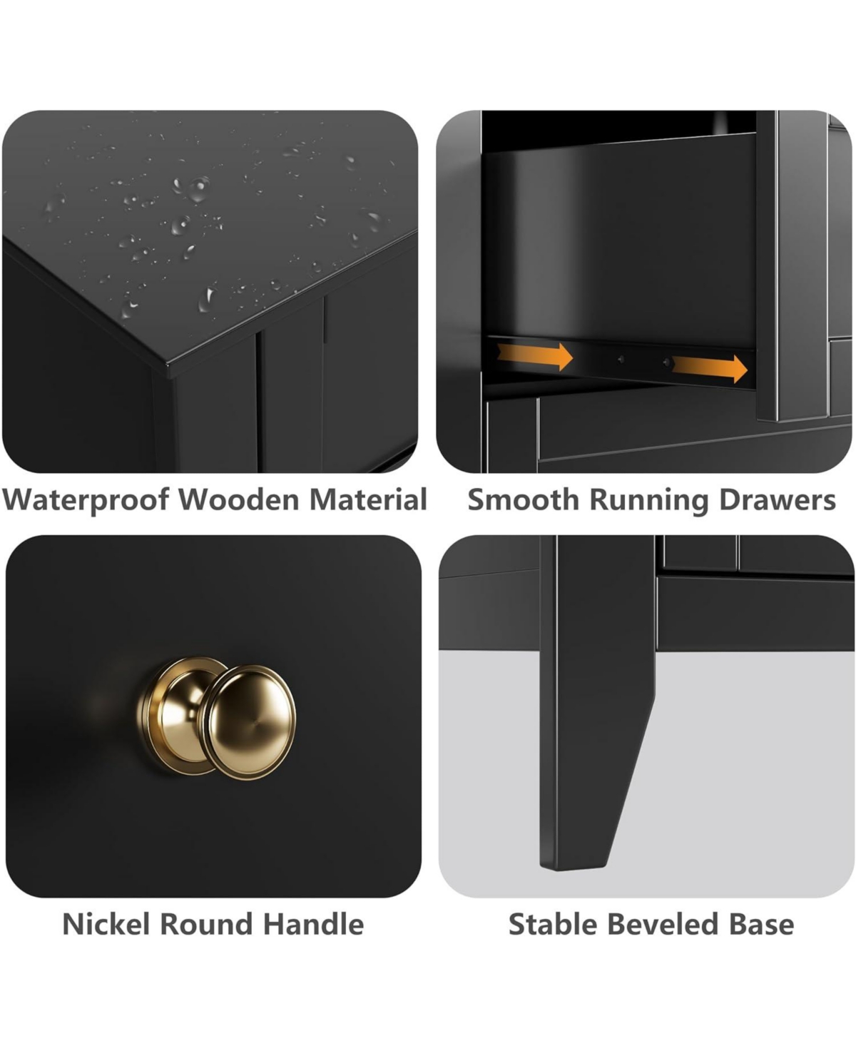 gaomon 6 Drawers Dresser for Bedroom, Farmhouse Wood Dressers & Chest of Drawers for Clothes, Tall Storage Dressers Organizer with Deep Drawers