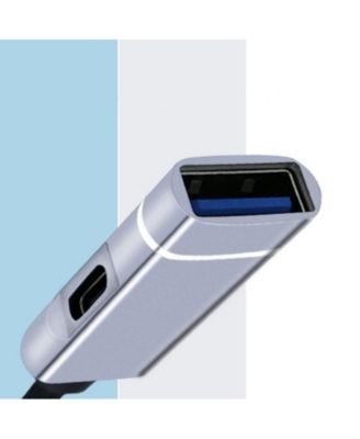 2-in-1 USB C Hub, 5Gbps Data Transfer & PD Charging, Aluminum Portable Adapter for Laptop/Phone/Travel