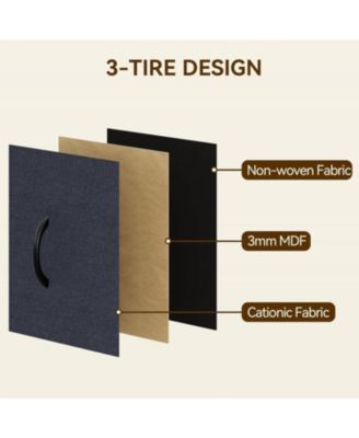 15 Drawers Dressers, Chest of Drawers with Wood Tabletop, Metal Frame, Storage Organizer Unit with Fabric