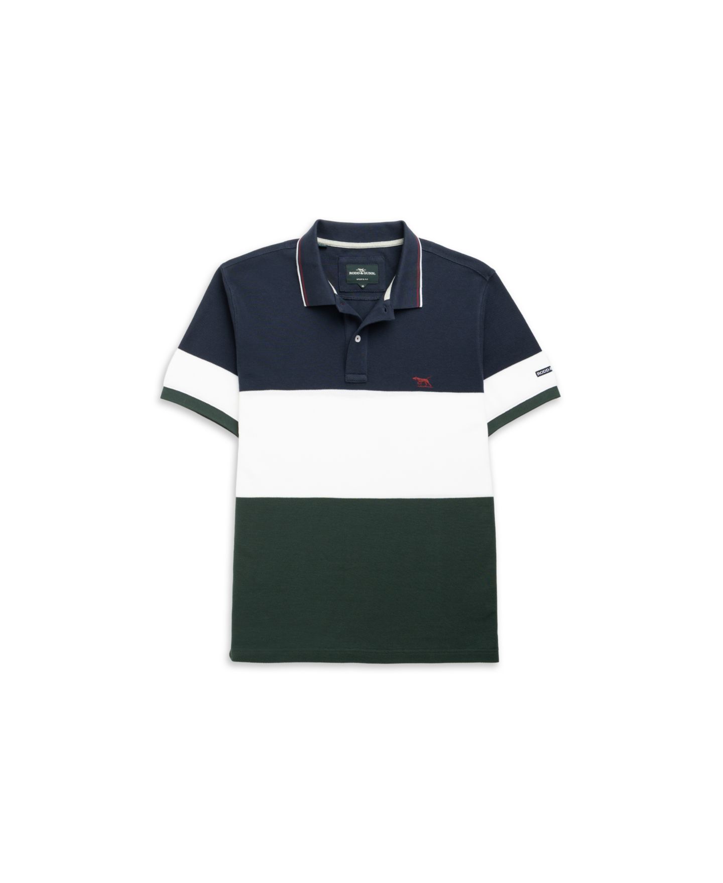 Мужское поло Rodd & Gunn Home Bay Sport Fit Polo Shirt, цвет: Тёмно-зелёный — фото 2