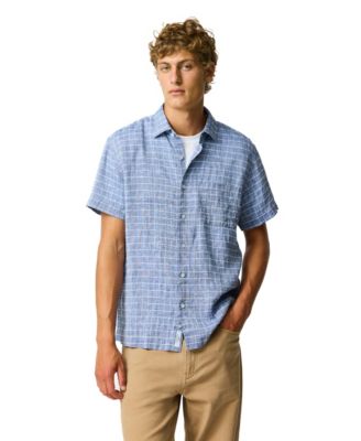 Men's Regular Fit Croft View Short Sleeve Linen Shirt