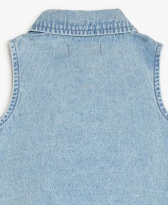 Baby Girls' Denim Top and Shorts, 2-Piece Set