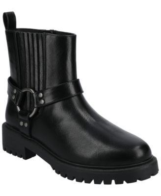 Women's Kalistah Round Toe Casual Comfort Moto Boots