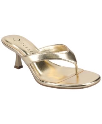 Women's Danielle Kitten Heel Thong Dress Sandals