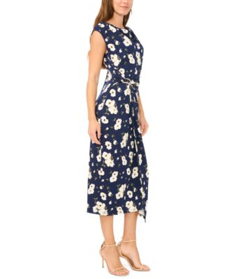 Women's Boat Neck Midi Dress