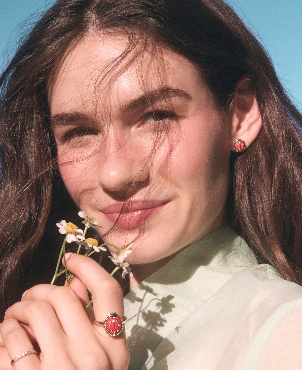 Kendra Scott 14k Gold Over Brass Lady Bug Stud Earrings