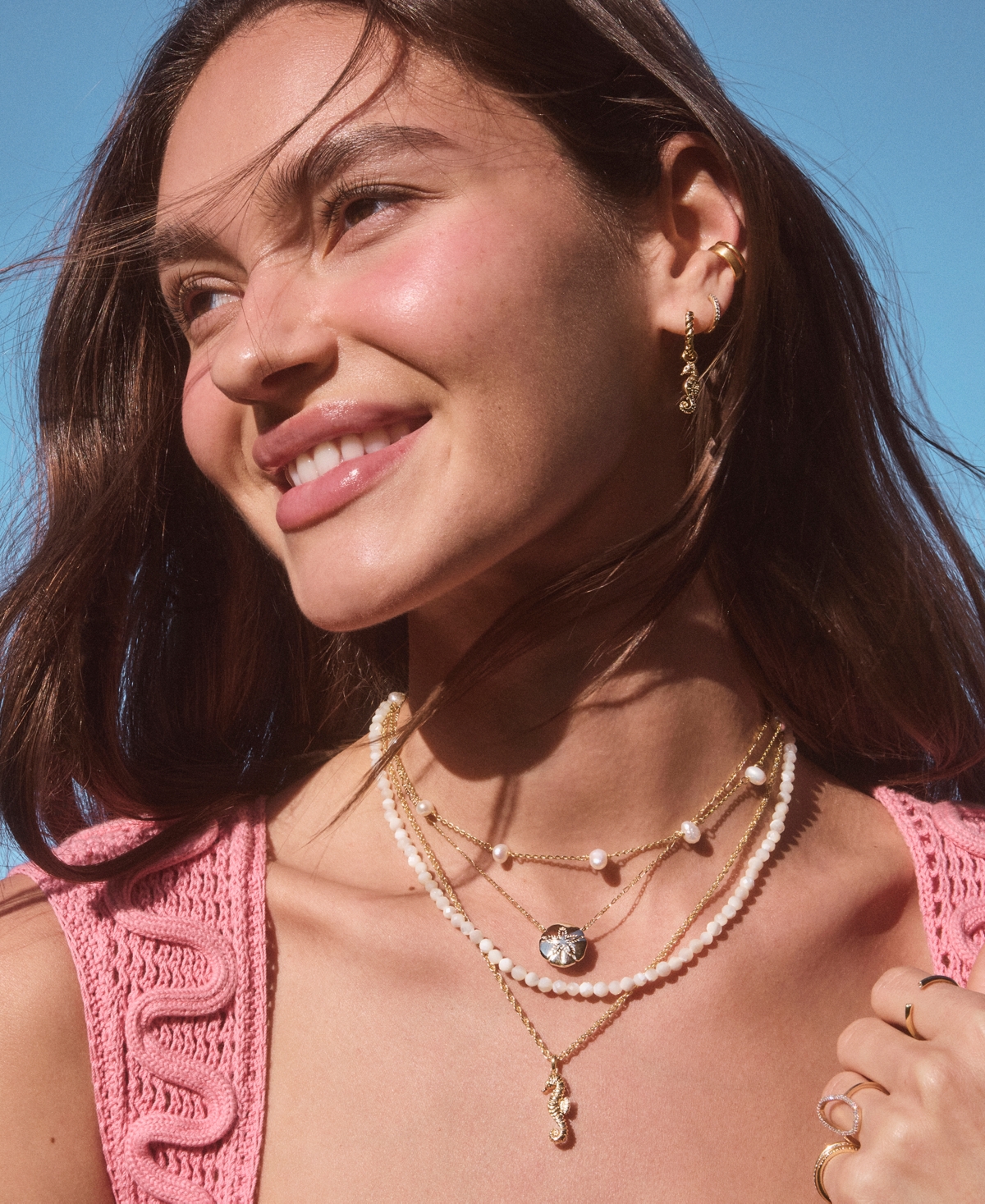 Kendra Scott Seahorse Huggie Earrings in 14k Gold Over Brass