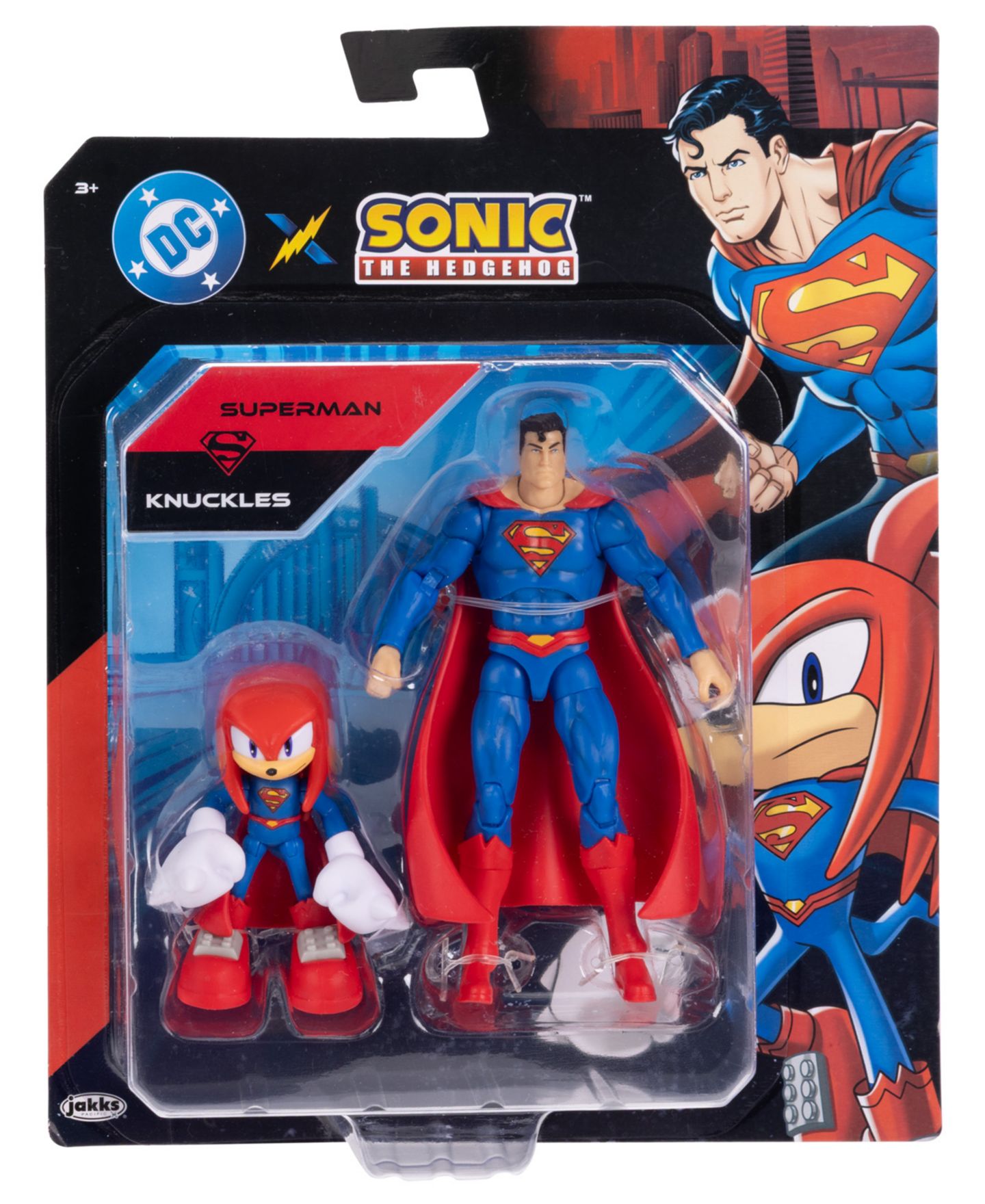 Детские фигурки Sonic Knuckles as Superman and Superman Ultimate Hero Pack 2-Piece Action Figures, Ages 3+ — фото 1